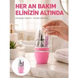 Hepsi Bayi Tırnak Bakım Manikür Pedikür Seti 4 Parça Pembe Pratik Günlük Kullanım Yeni Nesil