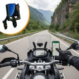 Hepsi Uygunn Evrensel Motosiklet Telefon Tutucu - Kaymaz, Kilitlenebilir Güvenli Tutuşlu, 360° Ayarlanabilir Gidon Bağlantılı Akıllı Telefon Aparatı