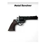 Hepsilazım Mantar Kapsüllü Sekiz Patlar Metal Oyuncak Silah 25 Cm Kovboy Revolver Diecast Tabanca