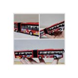 Hepsilazım Oyuncak Otobüs Körüklü 22cm Şehir Yolcu Otobüsü Kırılmaz Metrobüs Kırmızı