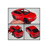 Hepsilazım Oyuncak Tesla Araba Die Cast Model X Metal Koleksiyon 14 cm Araç Sesli Çek Bırak Demir Araba Kırmzı
