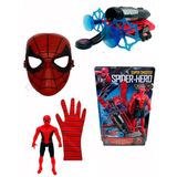 Hepsilazım Spiderman Örümcek Adam Ok Atan Ağ Fırlatan Oyuncak Eldiven ve Maske