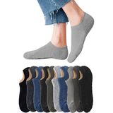 Hepsine Rakip 10LU Erkek Bambu Dikişsiz Görünmez Sneaker Çorap Yumuşak Kaliteli - Karışık - 40 - 44