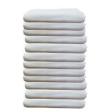 Hepsine Rakip 12li Paket Boya Tutmayan Mikrofiber El Yüz Spor Kuaför Havlusu 50X90 Cm Beyaz