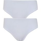 Hepsine Rakip 2li Kadın Orta Yüksek Bel Bikini Ince Lastik Pamuklu Ekonomik - M - L - Beyaz