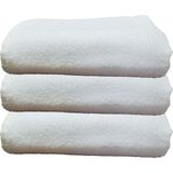 Hepsine Rakip 3'lü Paket Boya Tutmayan Mikrofiber El Yüz Havlusu 50 x 90 cm - Beyaz