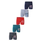Hepsine Rakip 5li Erkek Çocuk Boxer Renkli Desenli Eğlenceli Rahat - 7 - 9 Yaş - Karışık