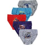 Hepsine Rakip 5li Erkek Çocuk Slip Renkli Pamuklu Baskılı Külot Kz - 9 - 11 Yaş - Karışık