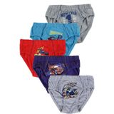 Hepsine Rakip 5li Erkek Çocuk Slip Renkli Pamuklu Baskılı Külot KZ