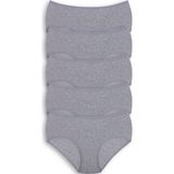 Hepsine Rakip 5li Kadın Büyük Beden Yüksek Bel Külot Pamuklu Battal Ince Lastik - XL - Gri