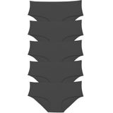 Hepsine Rakip 5li Kadın İz Yapmaz Lazer Kesim Bato Külot Siyah L-XL