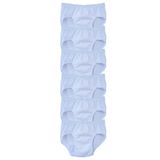 Hepsine Rakip 6lı Erkek Çocuk Slip Külot Pamuklu Renkli Ekonomik Rahat - 7 - 8 Yaş - Beyaz