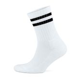 Hepsine Rakip 6lı Erkek Unisex Çizgili Soket Çorap Pamuklu Tenis Ekonomik Spor - 36 - 42 - Beyaz