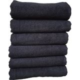 Hepsine Rakip 6'lı Paket Boya Tutmayan Mikrofiber El Yüz Havlusu 50 x 90 cm - Siyah