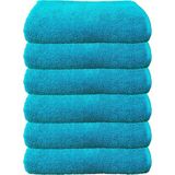 Hepsine Rakip 6'lı Paket Boya Tutmayan Mikrofiber El Yüz Havlusu 50 x 90 cm - Turkuaz