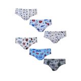 Hepsine Rakip Erkek Çocuk Renkli Empirme Slip Külot 6 lı Paket Karışık 9-10 yaş