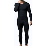 Hepsine Rakip Erkek Termal Takım Içlik Fanila Atlet-Tayt Şardonlu Takım - Siyah - XL