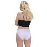 Hepsine Rakip Kadın Büyük Beden Basic Külot Lazer Kesim İz Yapmaz Toparlayıcı Beyaz XXL