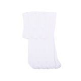 Hepsine Rakip Kız/Erkek Bebek Çocuk Düz Renk Külotlu Çorap 3 lü Paket Beyaz 7-8 yaş