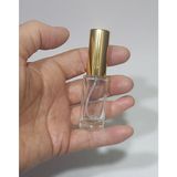 Hepta Collection 3 Adet Boş Şişe Gold Renk Spreyli Kolonya Şişesi Doldurulabilir Cep Cam Parfüm Şişesi 5 ml