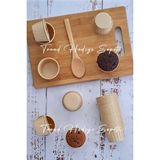 Hepta Collection 50'li Mini Boy Kraft Muffin Cupcake Kalıbı 45X35 mm Kek Kalıbı, Safari Konsept, Airfryer Uyumlu - Standart