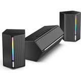 Hepta Collection Ampligame A22 Rgb Gaming Hoparlör - Subwoofer'lı Pc Ses Sistemi - 3.5mm Aux Girişli - Masaüstü ve Tv
