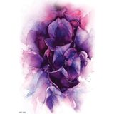 Hepta Collection Artikel Mor Çiçek Geçici Dövme,geçici Tattoo,vücut Dövme,kol Bilek Dövme,boyun Dövme,sırt Dövme - Çok Renkli