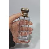 Hepta Collection Cam Yeniden Dolabilir Sprey Kolonya Parfüm Şişesi 50 ml Gold Elmas Kapaklı Boş Şişe 50 Adet