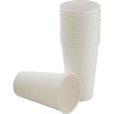 Hepta Collection Cuptoyou 50 Adet Parti Bardağı, Beyaz Tek Kullanımlık Karton Bardak 16 Oz, Büyük Kağıt Bardak 400 ml - Standart