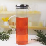 Hepta Collection Deconox 1000ML Metal Kapaklı Line Borosilikat Cam Yağlık & Sürahi – Şık, Dayanıklı ve Sağlıklı Sakla - Standart