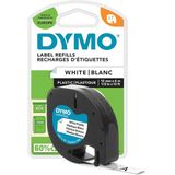 Hepta Collection Dymo Letratag Plastik Şerit (12 mm x 4 Mt), Beyaz (59422)