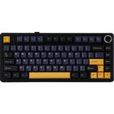 Hepta Collection F75 Mekanik Rgb Tkl Gray Switch Kablosuz Makrolu Hot Swap Klavye Siyah