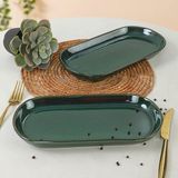 Hepta Collection Keramika Zümrüt Noyan Kayık Tabak 2 Adet 26 cm - Standart