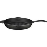 Hepta Collection Lava Döküm Yuvarlak Izgara Tava, Metal Kulplu, Konkav Taban, 28 cm - Standart - Çok Renkli