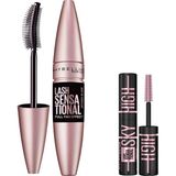 Hepta Collection Maybelline New York Lash Sensational Yelpaze Etkili Maskara - Ekstra Siyah 9.5 ml & Mini Lash Sensat