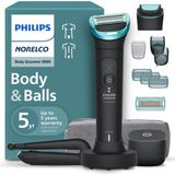 Hepta Collection Norelco Body Groomer 9000 Serisi, Çift Yönlü Kullanım ve Su Geçirmez Islak Kuru Tıraş Makine