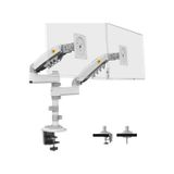 Hepta Collection North Bayou Nb H180 17-27\" Çift Kol 2-9 kg Amortisörlü Monitör Standı (Beyaz)