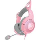 Hepta Collection Razer Kitty Ears For Kraken - Kulak Üstü Kulaklık Aksesuarı - Kuvars Pembe