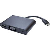 Hepta Collection Type C To Hdmı + Vga+ Audio Çevirici 3 In1 USB C Ses ve Görüntü Çevirici