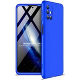 Heptek İletişim Samsung Galaxy M31S Kılıf 360 Tam Koruma Ön ve Arka Sert Mika Kapak Orjinal Ays Gkk Kapak - Mavi