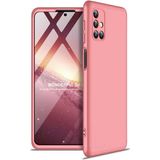 Heptek İletişim Samsung Galaxy M31S Kılıf 360 Tam Koruma Ön ve Arka Sert Mika Kapak Orjinal Ays Gkk Kapak - Rose Gold