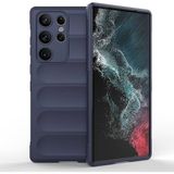 Heptek İletişim Samsung Galaxy S23 Ultra Kılıf Esnek Tpu Oyuklu Arka Yüzey Tasarımlı Silikon Kapak Etnik - Lacivert