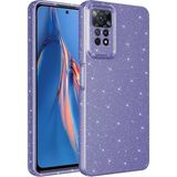 Heptek İletişim Xiaomi Redmi Note 12 Pro 4g Kılıf Kamera Korumalı Simli Lüks Koton Kapak-Mor