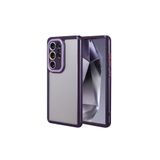 HEPTEKİLETİŞİM Galaxy S24 Ultra ile Uyumlu Kılıf, Kamera Korumalı, Renkli Kenar ve Çerçeve Tasarımlı, Derin Mor