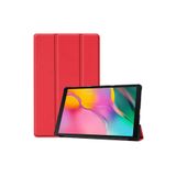 HEPTEKİLETİŞİM Huawei MatePad Pro 10.8" ile Uyumlu Kılıf, Arkası Silikon PU Deri, 360 Koruma, Kırmızı