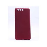 HEPTEKİLETİŞİM Huawei P10 Lite ile Uyumlu Kılıf, Yumuşak Dokulu, Silikon, Bordo