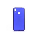 HEPTEKİLETİŞİM Huawei Y7 Prime 2019 ile Uyumlu Yumuşak Dokulu Silikon Kılıf, Mat, Saks Mavi