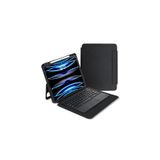 HEPTEKİLETİŞİM iPad Pro 13 2024 ile Uyumlu Tablet Kılıfı, Bluetooth Klavyeli, Standlı, Siyah