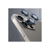 HEPTEKİLETİŞİM iPhone 11 Pro ile Uyumlu Kamera Lens Koruyucu, Renkli Tasarım, Kolay Takma Aparatlı, Koyu Gri