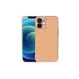 HEPTEKİLETİŞİM iPhone 12 ile Uyumlu Kılıf, Parlak Altın İşlemeli, Kamera Korumalı, Pastel Renkli Kapak, Viyana